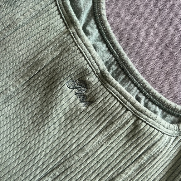 PINK VS Ribbed Corset Crop Tank Bundle Black & Sage Size S - Picture 3 of 7